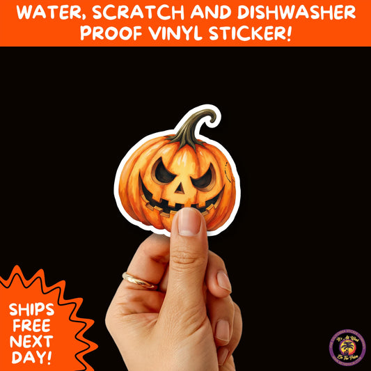 HALLOWEEN VINYL STICKERS | Spooky Ghosts, Witches, Pumpkins, Skulls and Bats – Waterproof Halloween Sticker Pack for All Ages