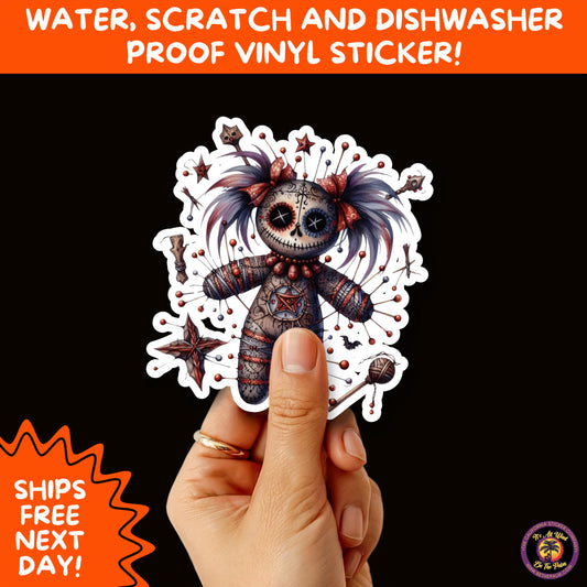 HALLOWEEN VINYL STICKERS | Spooky Ghosts, Witches, Pumpkins, Skulls and Bats – Waterproof Halloween Sticker Pack for All Ages