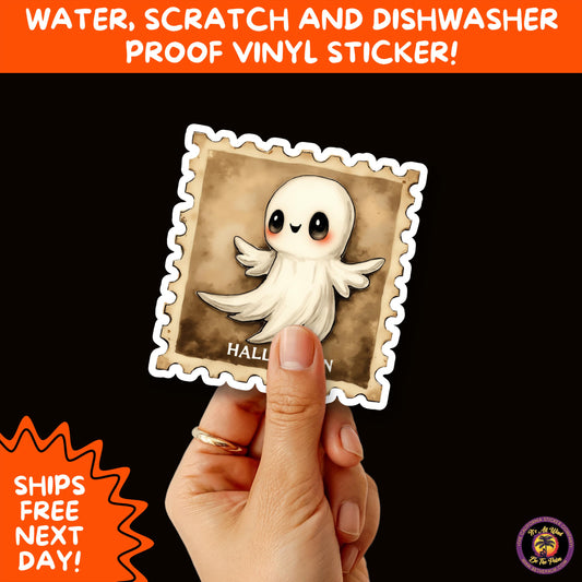 HALLOWEEN VINYL STICKERS | Spooky Ghosts, Witches, Pumpkins, Skulls and Bats – Waterproof Halloween Sticker Pack for All Ages