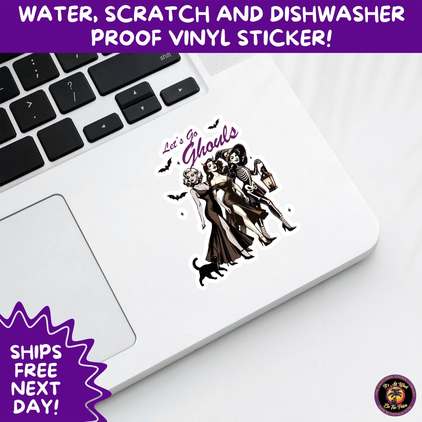 HALLOWEEN VINYL STICKERS | Spooky Ghosts, Witches, Pumpkins, Skulls and Bats – Waterproof Halloween Sticker Pack for All Ages