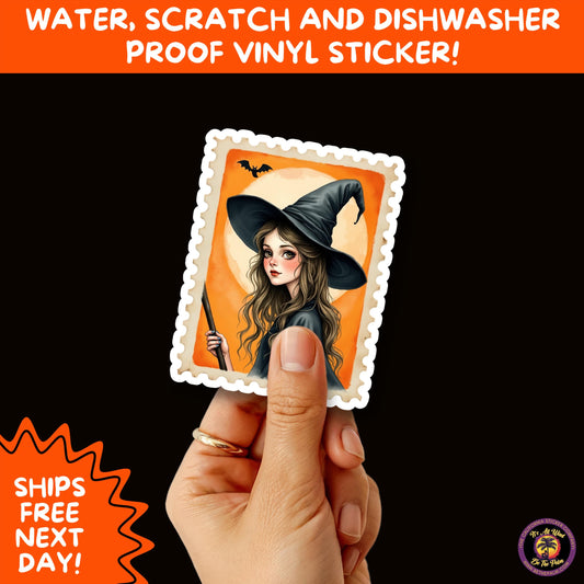 HALLOWEEN VINYL STICKERS | Spooky Ghosts, Witches, Pumpkins, Skulls and Bats – Waterproof Halloween Sticker Pack for All Ages