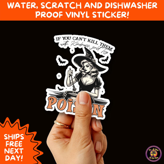 HALLOWEEN VINYL STICKERS | Spooky Ghosts, Witches, Pumpkins, Skulls and Bats – Waterproof Halloween Sticker Pack for All Ages