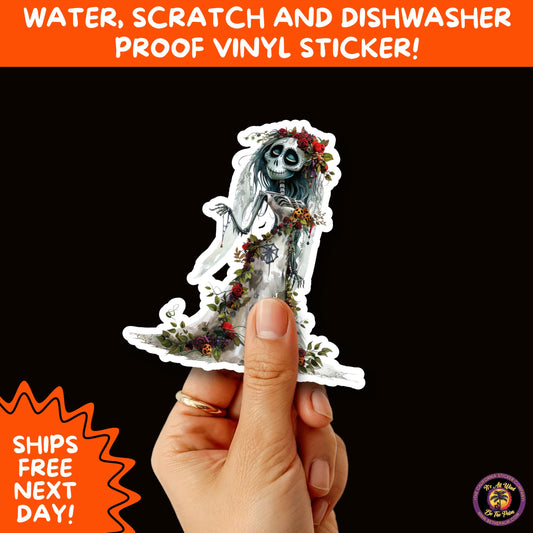 HALLOWEEN VINYL STICKERS | Spooky Ghosts, Witches, Pumpkins, Skulls and Bats – Waterproof Halloween Sticker Pack for All Ages