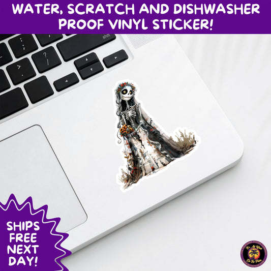 HALLOWEEN VINYL STICKERS | Spooky Ghosts, Witches, Pumpkins, Skulls and Bats – Waterproof Halloween Sticker Pack for All Ages