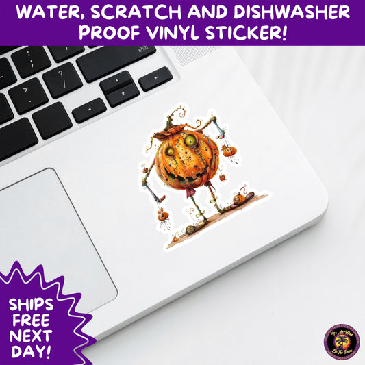 HALLOWEEN VINYL STICKERS | Spooky Ghosts, Witches, Pumpkins, Skulls and Bats – Waterproof Halloween Sticker Pack for All Ages