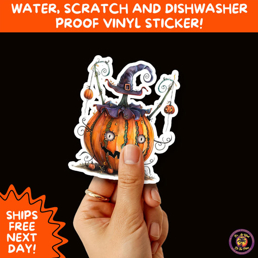 HALLOWEEN VINYL STICKERS | Spooky Ghosts, Witches, Pumpkins, Skulls and Bats – Waterproof Halloween Sticker Pack for All Ages