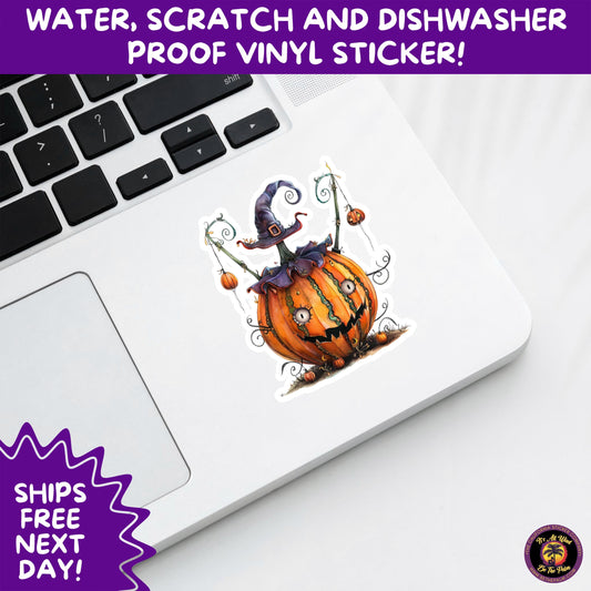 HALLOWEEN VINYL STICKERS | Spooky Ghosts, Witches, Pumpkins, Skulls and Bats – Waterproof Halloween Sticker Pack for All Ages