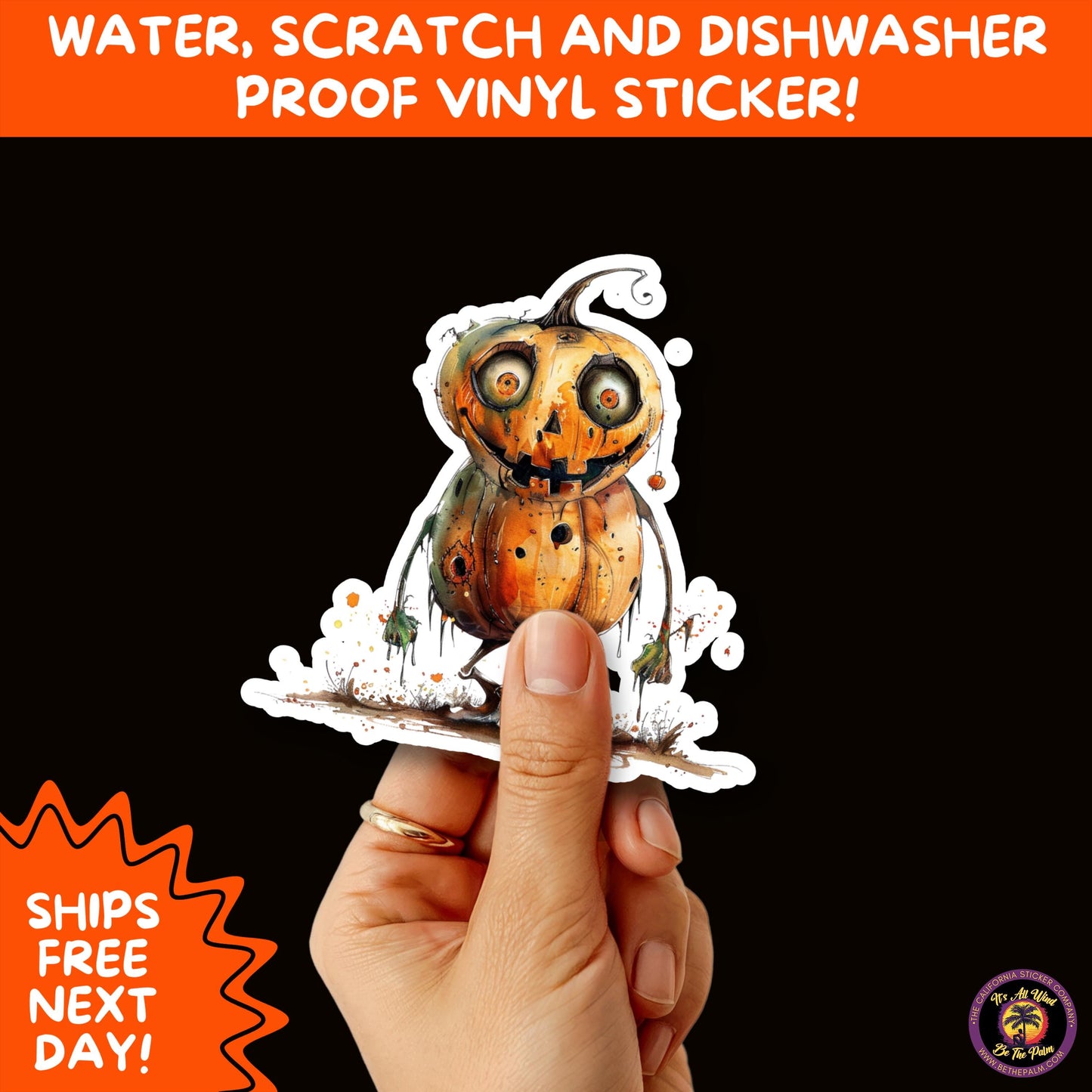 HALLOWEEN VINYL STICKERS | Spooky Ghosts, Witches, Pumpkins, Skulls and Bats – Waterproof Halloween Sticker Pack for All Ages