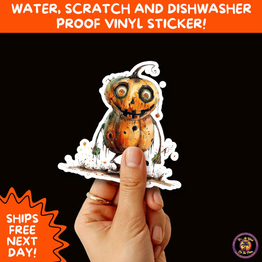 HALLOWEEN VINYL STICKERS | Spooky Ghosts, Witches, Pumpkins, Skulls and Bats – Waterproof Halloween Sticker Pack for All Ages