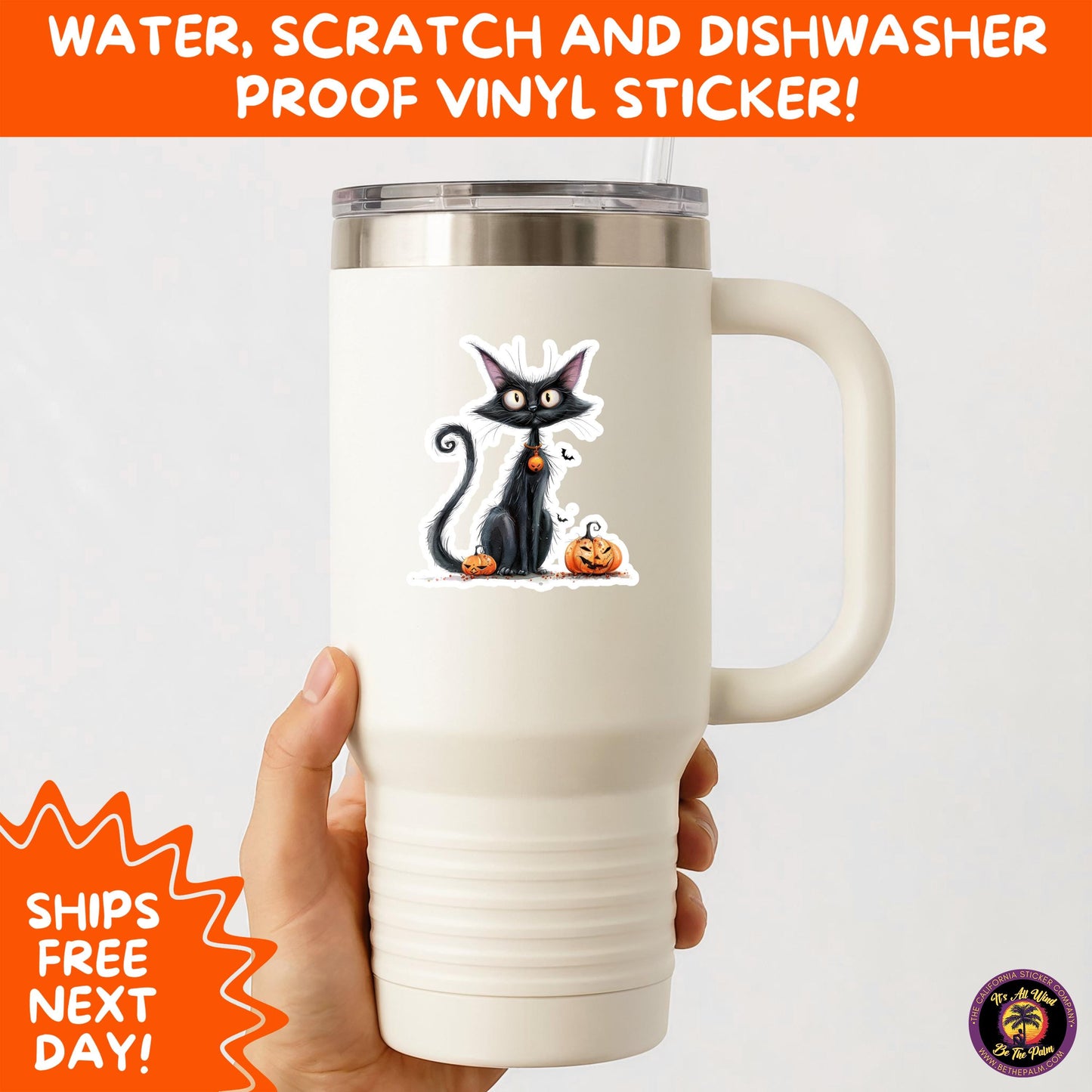 HALLOWEEN VINYL STICKERS | Spooky Ghosts, Witches, Pumpkins, Skulls and Bats – Waterproof Halloween Sticker Pack for All Ages