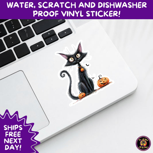 HALLOWEEN VINYL STICKERS | Spooky Ghosts, Witches, Pumpkins, Skulls and Bats – Waterproof Halloween Sticker Pack for All Ages