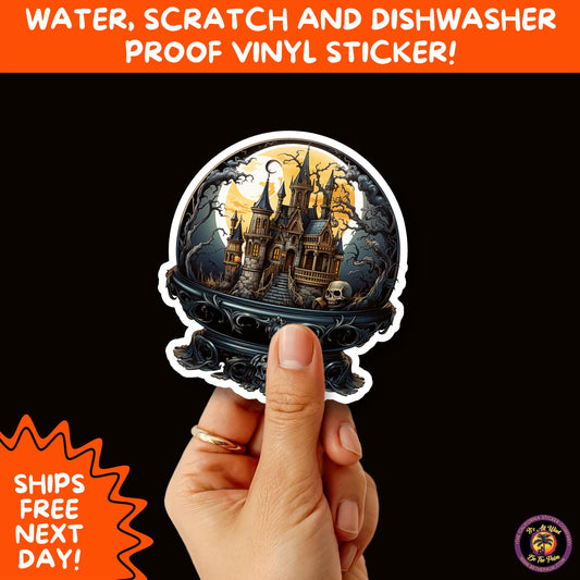 HALLOWEEN VINYL STICKERS | Spooky Ghosts, Witches, Pumpkins, Skulls and Bats – Waterproof Halloween Sticker Pack for All Ages