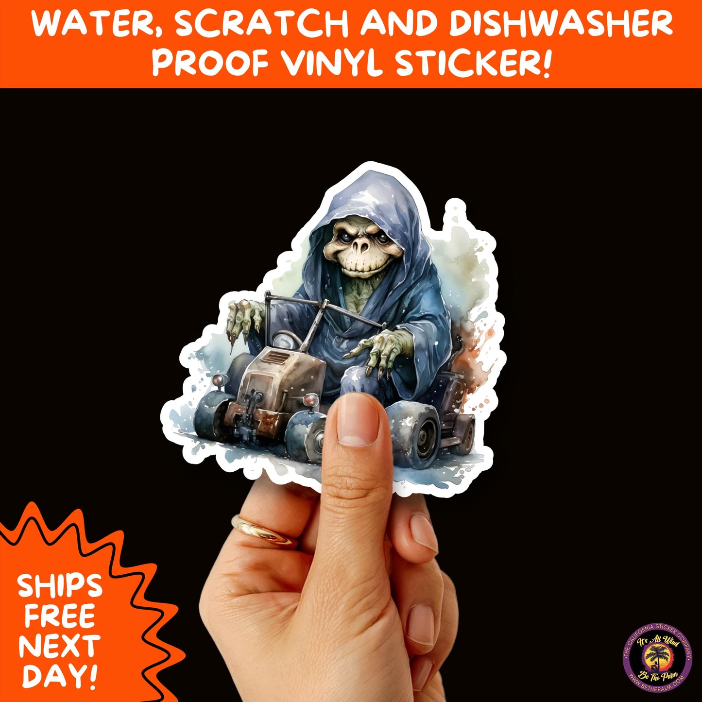HALLOWEEN VINYL STICKERS | Spooky Ghosts, Witches, Pumpkins, Skulls and Bats – Waterproof Halloween Sticker Pack for All Ages