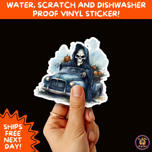 HALLOWEEN VINYL STICKERS | Spooky Ghosts, Witches, Pumpkins, Skulls and Bats – Waterproof Halloween Sticker Pack for All Ages