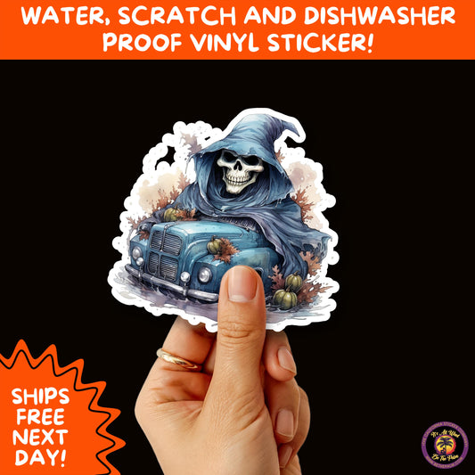 HALLOWEEN VINYL STICKERS | Spooky Ghosts, Witches, Pumpkins, Skulls and Bats – Waterproof Halloween Sticker Pack for All Ages