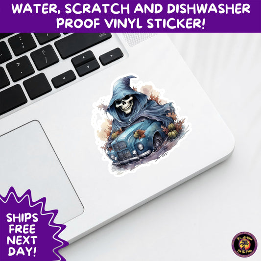 HALLOWEEN VINYL STICKERS | Spooky Ghosts, Witches, Pumpkins, Skulls and Bats – Waterproof Halloween Sticker Pack for All Ages
