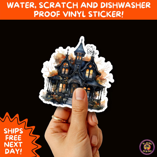 HALLOWEEN VINYL STICKERS | Spooky Ghosts, Witches, Pumpkins, Skulls and Bats – Waterproof Halloween Sticker Pack for All Ages
