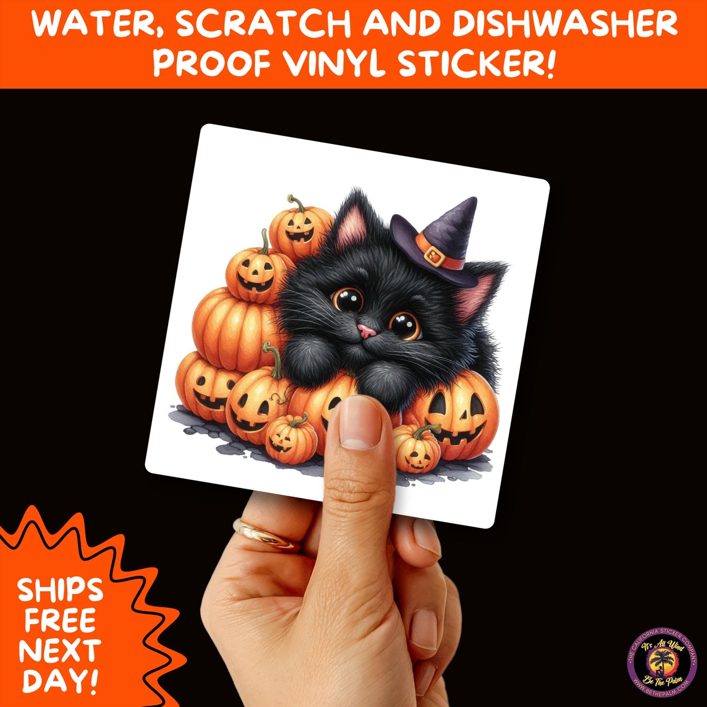 HALLOWEEN VINYL STICKERS | Spooky Ghosts, Witches, Pumpkins, Skulls and Bats – Waterproof Halloween Sticker Pack for All Ages