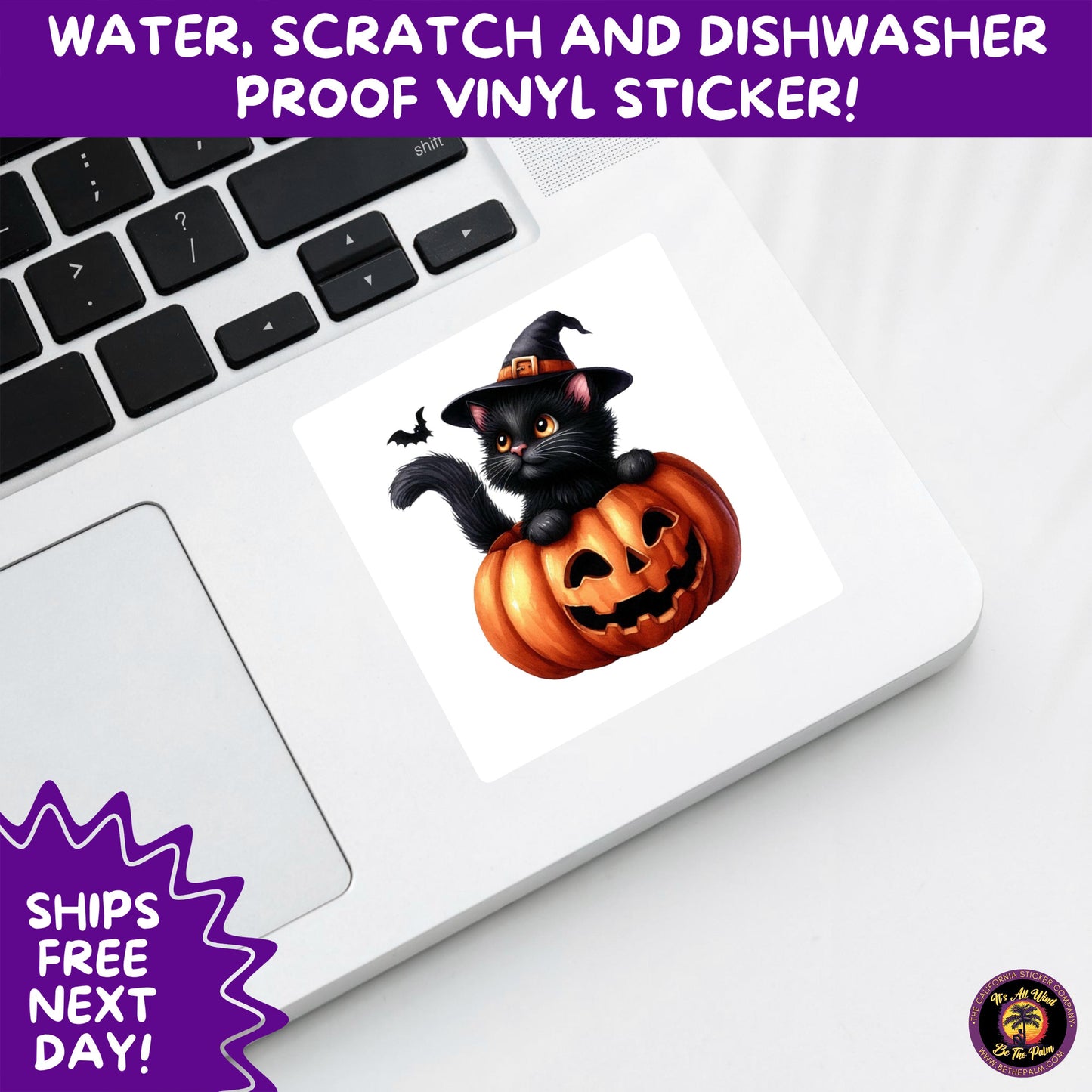 HALLOWEEN VINYL STICKERS | Spooky Ghosts, Witches, Pumpkins, Skulls and Bats – Waterproof Halloween Sticker Pack for All Ages