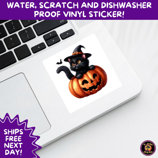 HALLOWEEN VINYL STICKERS | Spooky Ghosts, Witches, Pumpkins, Skulls and Bats – Waterproof Halloween Sticker Pack for All Ages