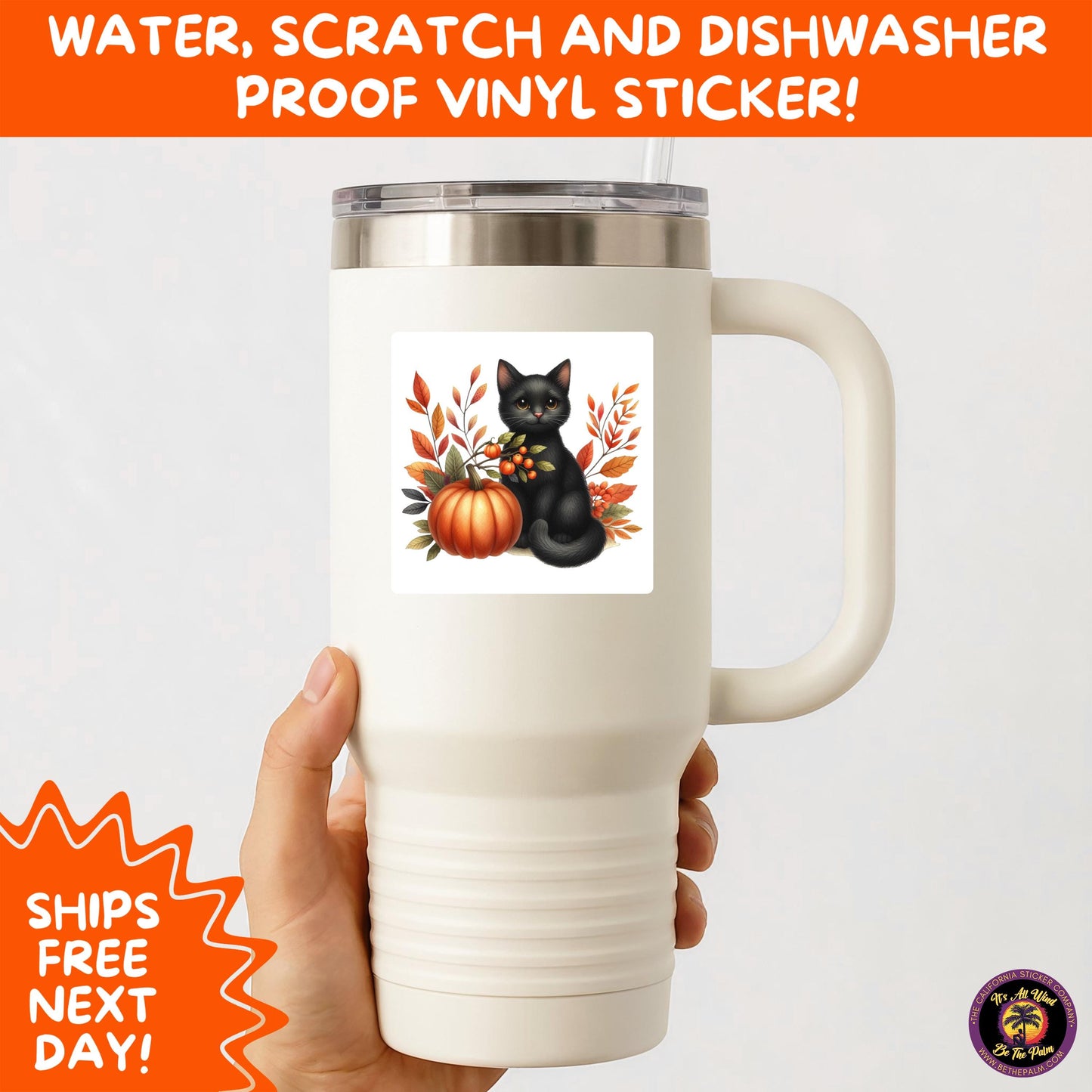 HALLOWEEN VINYL STICKERS | Spooky Ghosts, Witches, Pumpkins, Skulls and Bats – Waterproof Halloween Sticker Pack for All Ages