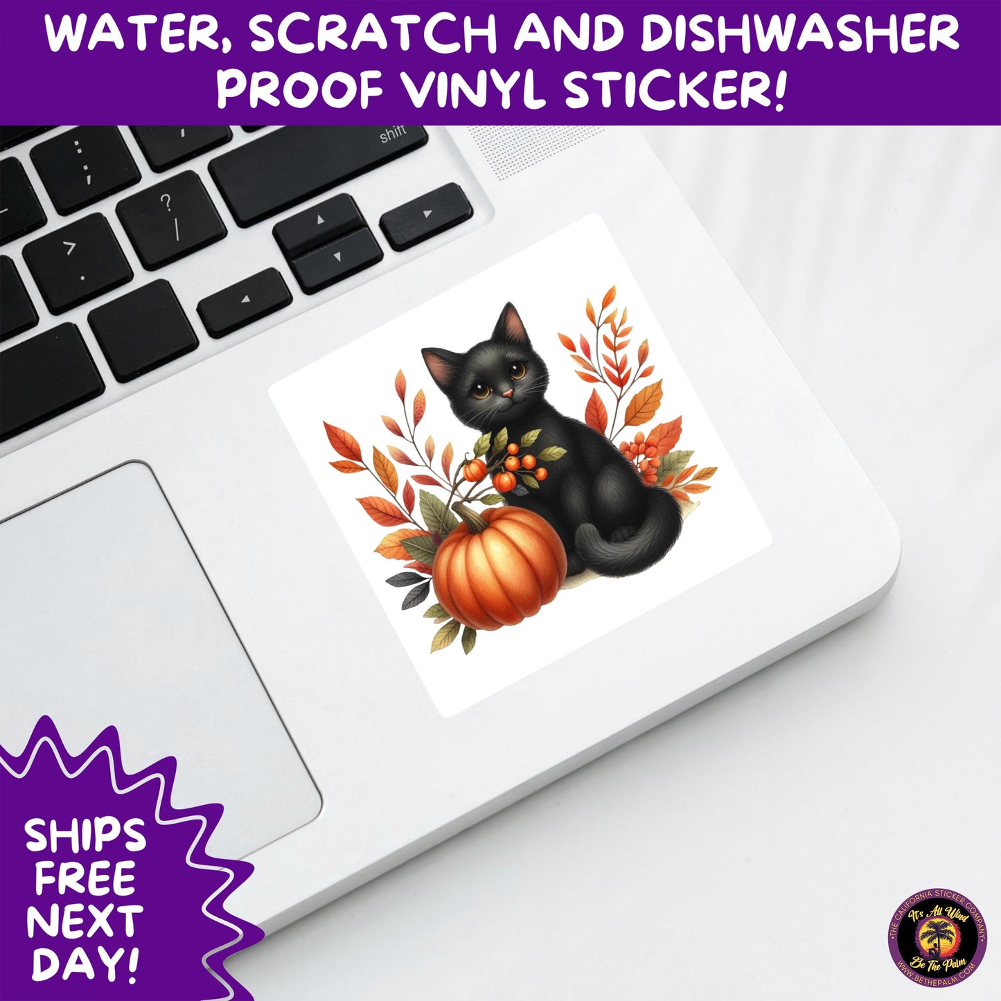 HALLOWEEN VINYL STICKERS | Spooky Ghosts, Witches, Pumpkins, Skulls and Bats – Waterproof Halloween Sticker Pack for All Ages