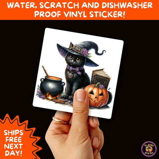 HALLOWEEN VINYL STICKERS | Spooky Ghosts, Witches, Pumpkins, Skulls and Bats – Waterproof Halloween Sticker Pack for All Ages
