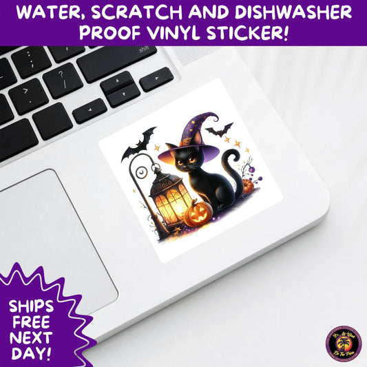 HALLOWEEN VINYL STICKERS | Spooky Ghosts, Witches, Pumpkins, Skulls and Bats – Waterproof Halloween Sticker Pack for All Ages
