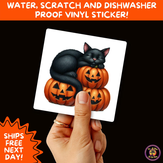 HALLOWEEN VINYL STICKERS | Spooky Ghosts, Witches, Pumpkins, Skulls and Bats – Waterproof Halloween Sticker Pack for All Ages