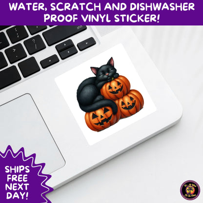 HALLOWEEN VINYL STICKERS | Spooky Ghosts, Witches, Pumpkins, Skulls and Bats – Waterproof Halloween Sticker Pack for All Ages