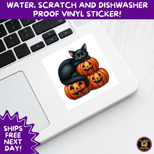 HALLOWEEN VINYL STICKERS | Spooky Ghosts, Witches, Pumpkins, Skulls and Bats – Waterproof Halloween Sticker Pack for All Ages