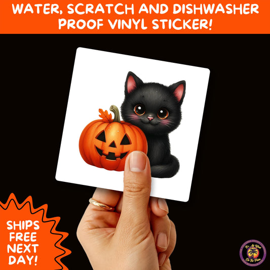 HALLOWEEN VINYL STICKERS | Spooky Ghosts, Witches, Pumpkins, Skulls and Bats – Waterproof Halloween Sticker Pack for All Ages