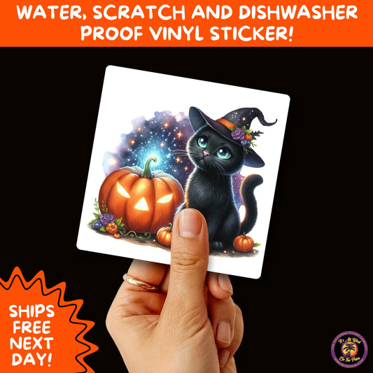 HALLOWEEN VINYL STICKERS | Spooky Ghosts, Witches, Pumpkins, Skulls and Bats – Waterproof Halloween Sticker Pack for All Ages