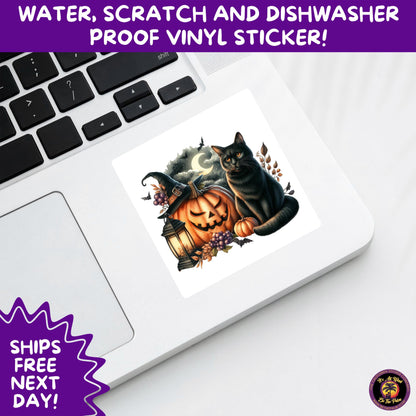 HALLOWEEN VINYL STICKERS | Spooky Ghosts, Witches, Pumpkins, Skulls and Bats – Waterproof Halloween Sticker Pack for All Ages