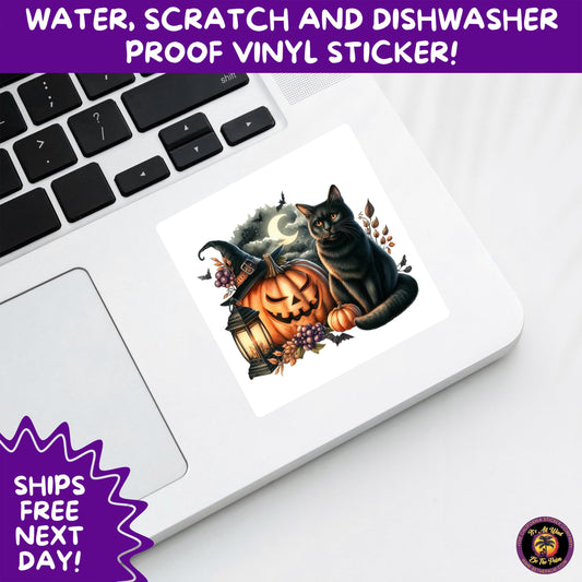 HALLOWEEN VINYL STICKERS | Spooky Ghosts, Witches, Pumpkins, Skulls and Bats – Waterproof Halloween Sticker Pack for All Ages