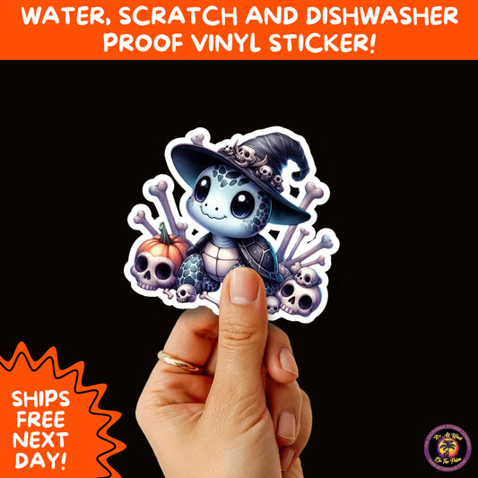 HALLOWEEN VINYL STICKERS | Spooky Ghosts, Witches, Pumpkins, Skulls and Bats  Waterproof Halloween Sticker Pack for All Ages