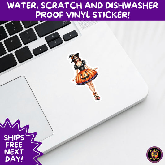 HALLOWEEN VINYL STICKERS | Spooky Ghosts, Witches, Pumpkins, Skulls and Bats – Waterproof Halloween Sticker Pack for All Ages