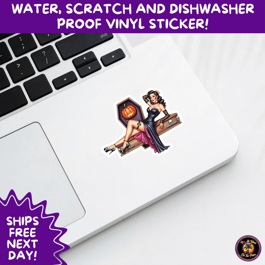 HALLOWEEN VINYL STICKERS | Spooky Ghosts, Witches, Pumpkins, Skulls and Bats – Waterproof Halloween Sticker Pack for All Ages