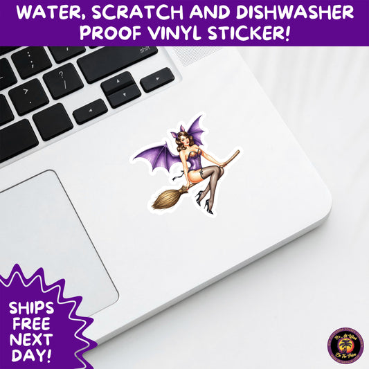 HALLOWEEN VINYL STICKERS | Spooky Ghosts, Witches, Pumpkins, Skulls and Bats – Waterproof Halloween Sticker Pack for All Ages