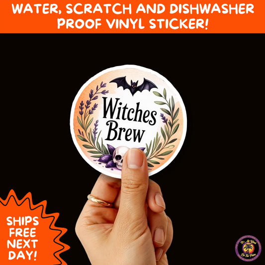 HALLOWEEN VINYL STICKERS | Spooky Ghosts, Witches, Pumpkins, Skulls and Bats – Waterproof Halloween Sticker Pack for All Ages