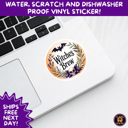 HALLOWEEN VINYL STICKERS | Spooky Ghosts, Witches, Pumpkins, Skulls and Bats – Waterproof Halloween Sticker Pack for All Ages