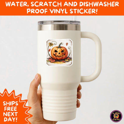 HALLOWEEN VINYL STICKERS | Spooky Ghosts, Witches, Pumpkins, Skulls and Bats – Waterproof Halloween Sticker Pack for All Ages