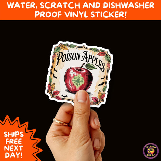 HALLOWEEN VINYL STICKERS | Spooky Ghosts, Witches, Pumpkins, Skulls and Bats – Waterproof Halloween Sticker Pack for All Ages