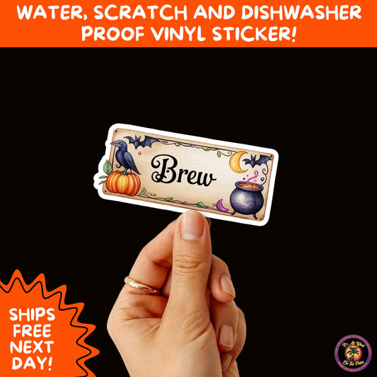 HALLOWEEN VINYL STICKERS | Spooky Ghosts, Witches, Pumpkins, Skulls and Bats – Waterproof Halloween Sticker Pack for All Ages