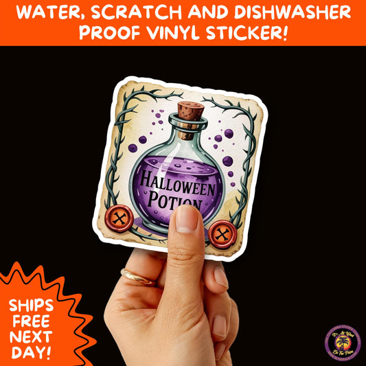 HALLOWEEN VINYL STICKERS | Spooky Ghosts, Witches, Pumpkins, Skulls and Bats – Waterproof Halloween Sticker Pack for All Ages