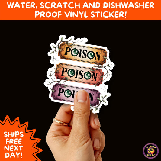 HALLOWEEN VINYL STICKERS | Spooky Ghosts, Witches, Pumpkins, Skulls and Bats  Waterproof Halloween Sticker Pack for All Ages
