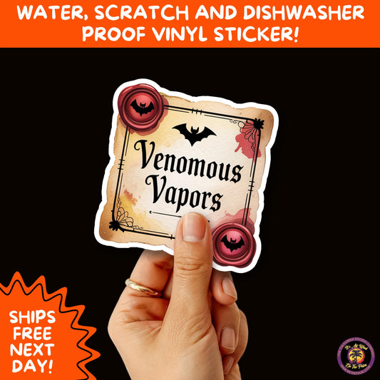 HALLOWEEN VINYL STICKERS | Spooky Ghosts, Witches, Pumpkins, Skulls and Bats – Waterproof Halloween Sticker Pack for All Ages