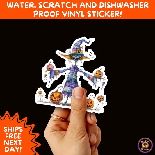 HALLOWEEN VINYL STICKERS | Spooky Ghosts, Witches, Pumpkins, Skulls and Bats – Waterproof Halloween Sticker Pack for All Ages