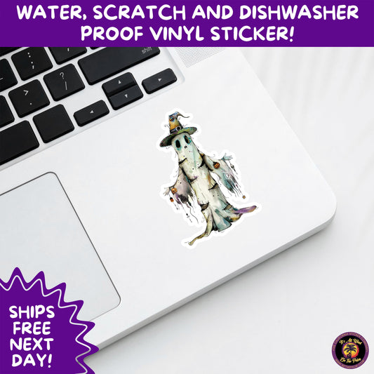 HALLOWEEN VINYL STICKERS | Spooky Ghosts, Witches, Pumpkins, Skulls and Bats – Waterproof Halloween Sticker Pack for All Ages
