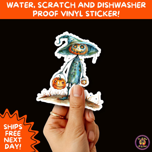 HALLOWEEN VINYL STICKERS | Spooky Ghosts, Witches, Pumpkins, Skulls and Bats – Waterproof Halloween Sticker Pack for All Ages